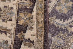 handmade Traditional Kafkaz Brown Ivory Hand Knotted RECTANGLE 100% WOOL area rug 3X5