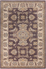 handmade Traditional Kafkaz Brown Ivory Hand Knotted RECTANGLE 100% WOOL area rug 3X5