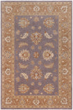 handmade Traditional Kafkaz Gray Lt. Brown Hand Knotted RECTANGLE 100% WOOL area rug