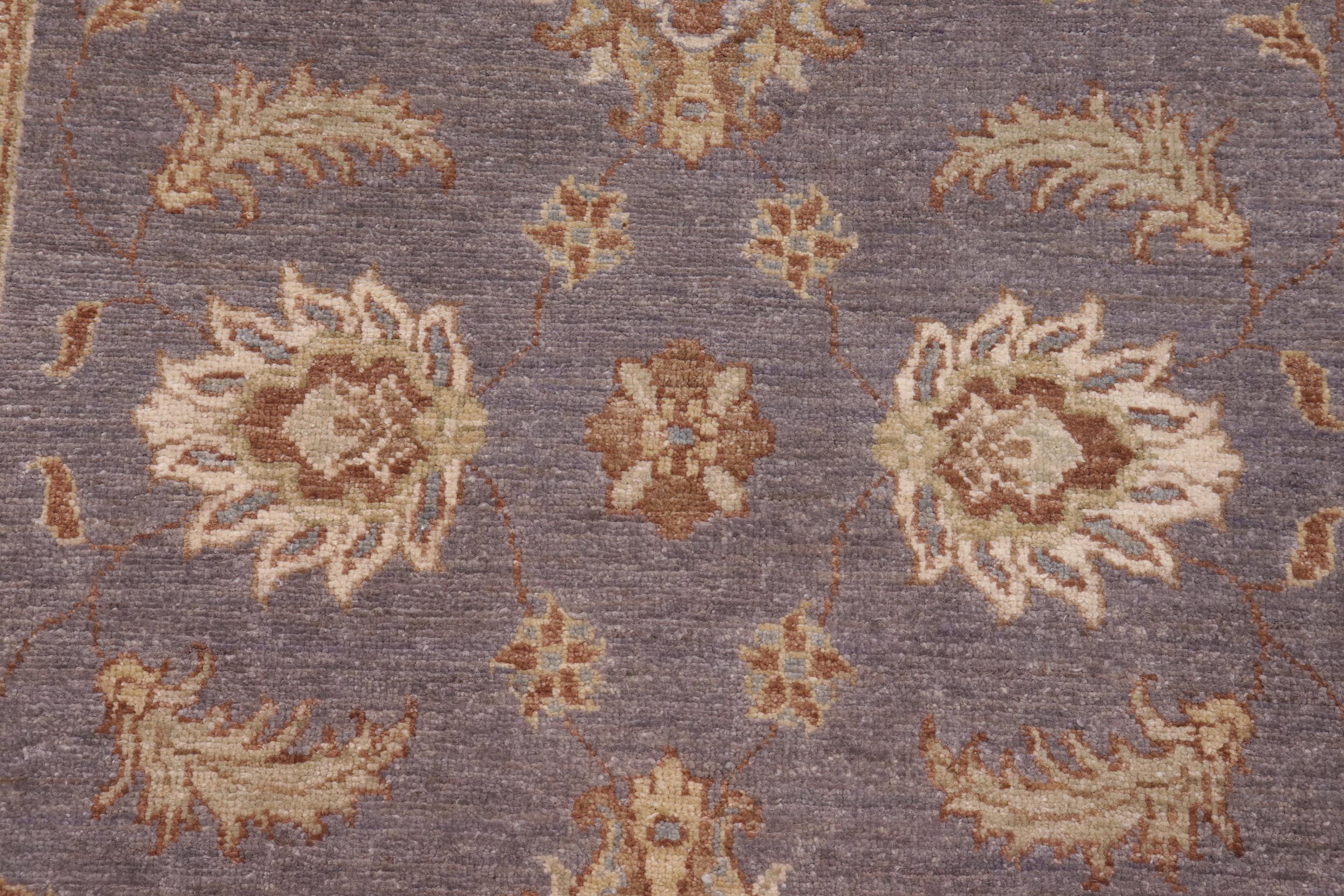 handmade Traditional Kafkaz Gray Lt. Brown Hand Knotted RECTANGLE 100% WOOL area rug