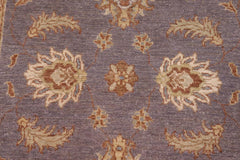 handmade Traditional Kafkaz Gray Lt. Brown Hand Knotted RECTANGLE 100% WOOL area rug