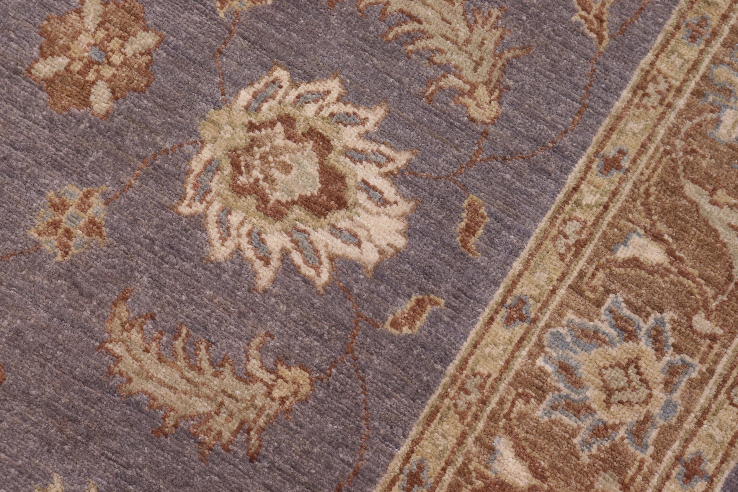 handmade Traditional Kafkaz Gray Lt. Brown Hand Knotted RECTANGLE 100% WOOL area rug