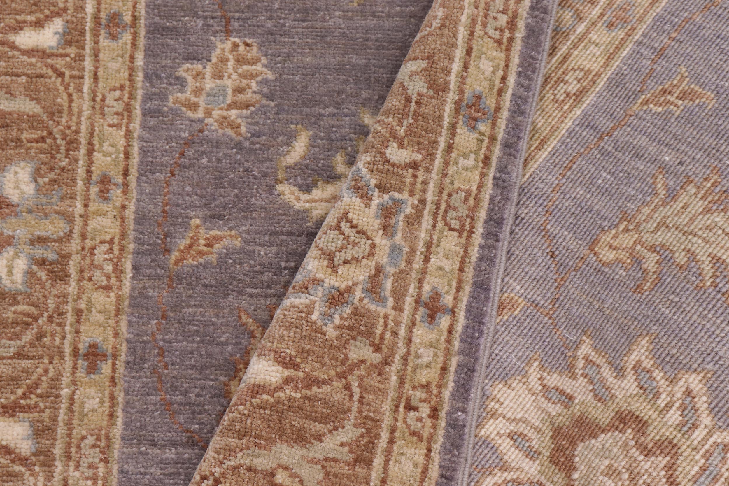 handmade Traditional Kafkaz Gray Lt. Brown Hand Knotted RECTANGLE 100% WOOL area rug