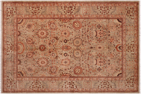 handmade Traditional Kafkaz Lt. Green Lt. Green Hand Knotted RECTANGLE 100% WOOL area rug 6' x 9'