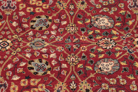 handmade Traditional Design Red Blue Hand Knotted RECTANGLE 100% WOOL area rug 6'X9'