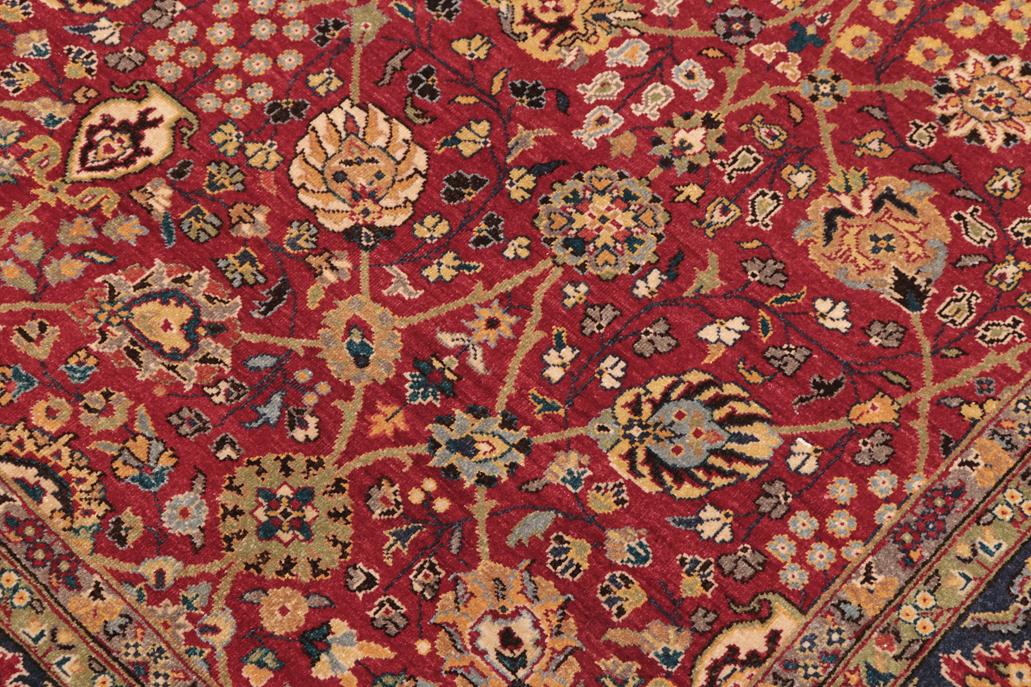 handmade Traditional Design Red Blue Hand Knotted RECTANGLE 100% WOOL area rug 6'X9'