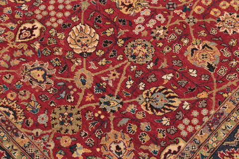 handmade Traditional Design Red Blue Hand Knotted RECTANGLE 100% WOOL area rug 6'X9'