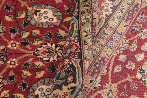 handmade Traditional Design Red Blue Hand Knotted RECTANGLE 100% WOOL area rug 6'X9'