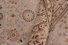 handmade Traditional Design Lt. Blue Tan Hand Knotted RECTANGLE 100% WOOL area rug 6'X9'