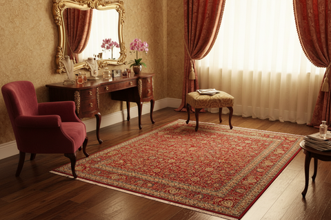 handmade Transitional New Asif Red Green Hand Knotted RECTANGLE 100% WOOL area rug 10x14