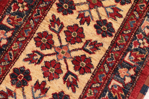 handmade Geometric Super Kazak Red Beige Hand Knotted RECTANGLE 100% WOOL area rug 8' x 11'
