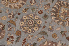 handmade Transitional Design Lt. Blue Tan Hand Knotted RECTANGLE 100% WOOL area rug 10x14