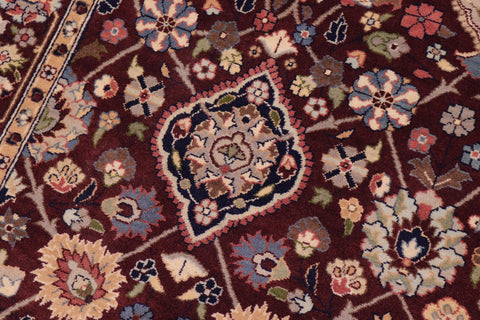 handmade Traditional Design Aubergine Aubergine Hand Knotted RECTANGLE 100% WOOL area rug 3x5