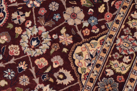 handmade Traditional Design Aubergine Aubergine Hand Knotted RECTANGLE 100% WOOL area rug 3x5