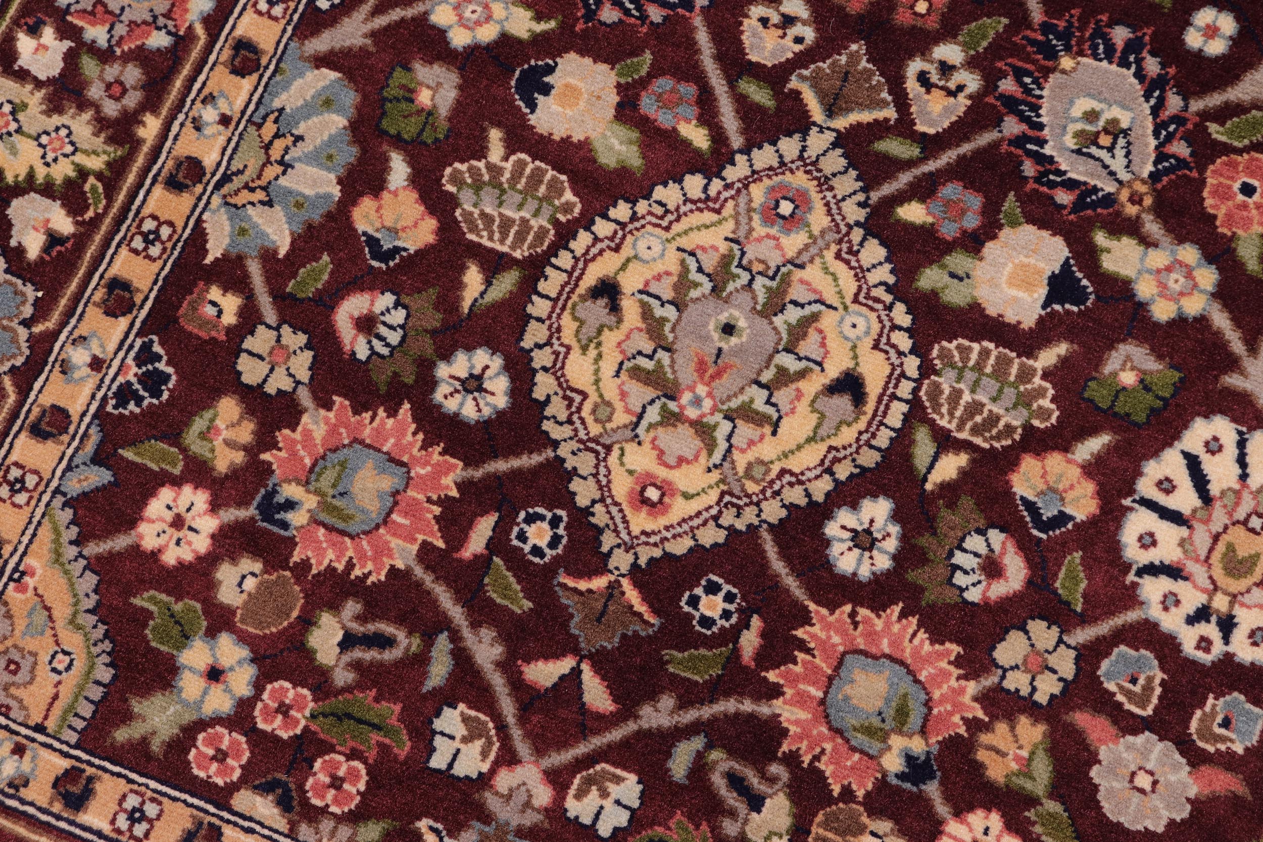 handmade Traditional Design Aubergine Aubergine Hand Knotted RECTANGLE 100% WOOL area rug 3x5