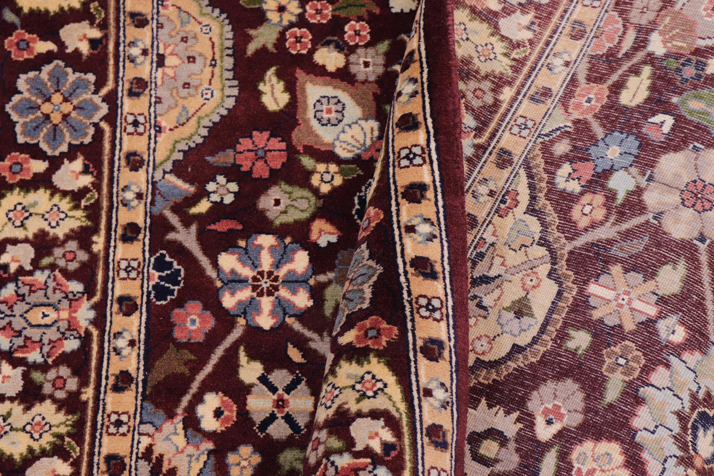 handmade Traditional Design Aubergine Aubergine Hand Knotted RECTANGLE 100% WOOL area rug 3x5