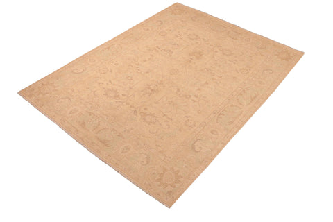 handmade Traditional Kafkaz Lt. Tan Lt. Green Hand Knotted RECTANGLE 100% WOOL area rug 8x10