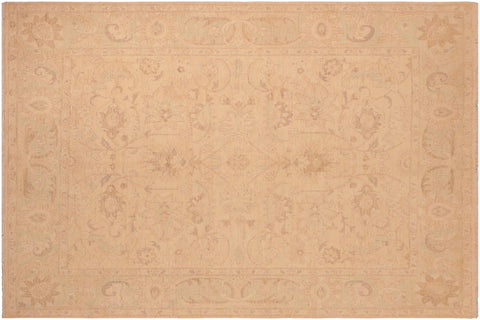 handmade Traditional Kafkaz Lt. Tan Lt. Green Hand Knotted RECTANGLE 100% WOOL area rug 8x10