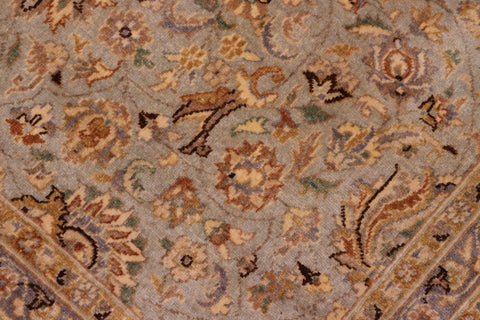 handmade Traditional  Lt. Blue Tan Hand Knotted RECTANGLE 100% WOOL area rug 8' x 10'