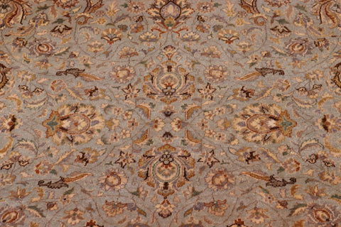 handmade Traditional  Lt. Blue Tan Hand Knotted RECTANGLE 100% WOOL area rug 8' x 10'