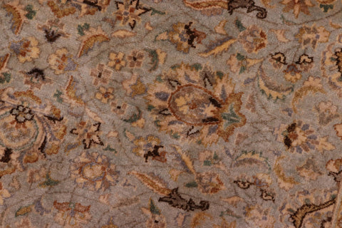 handmade Traditional  Lt. Blue Tan Hand Knotted RECTANGLE 100% WOOL area rug 8' x 10'