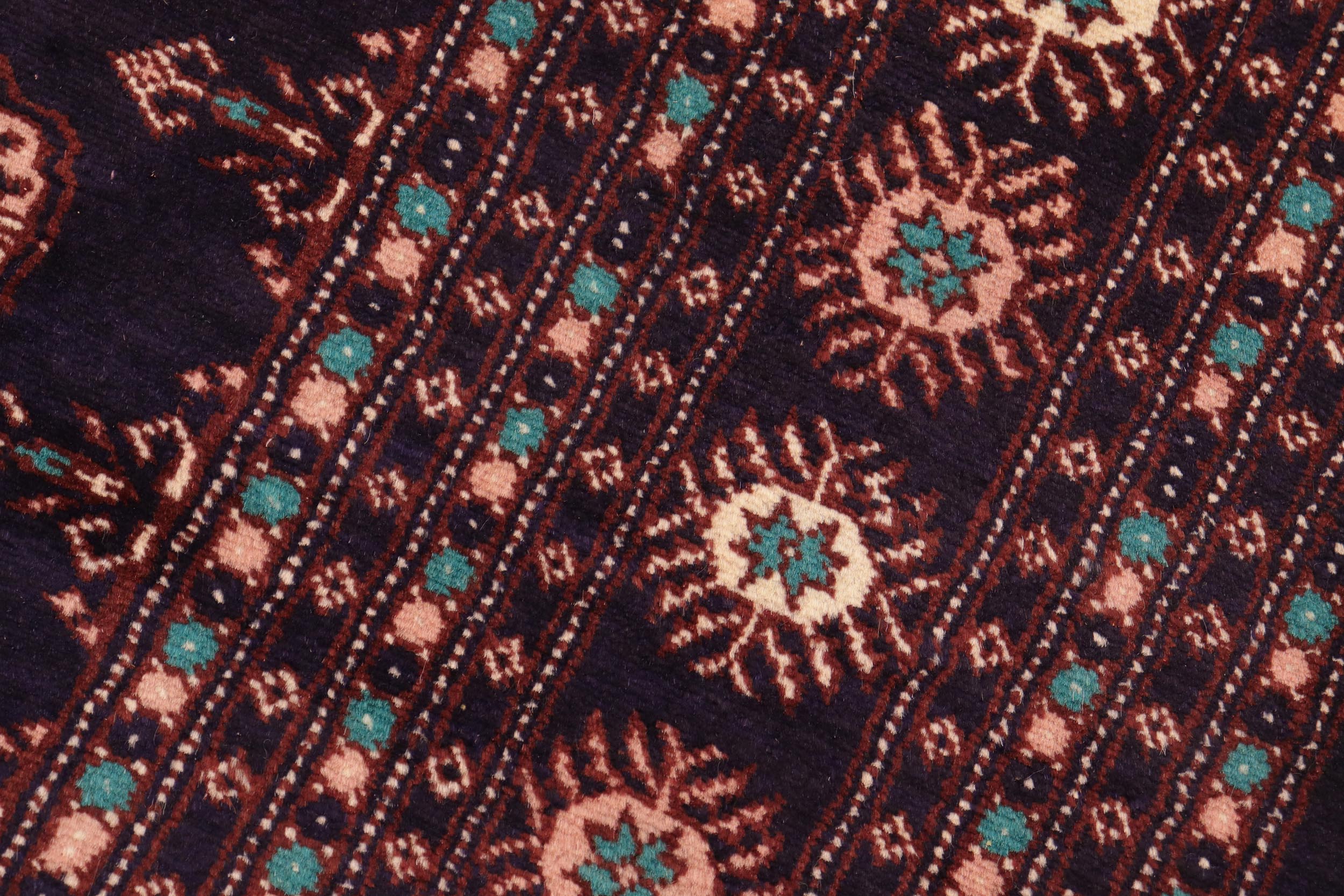 handmade Geometric Bokhara Blue Blue Hand Knotted RECTANGLE 100% WOOL area rug 8X10