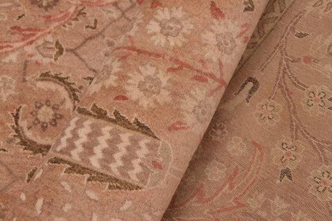 handmade Traditional Tajdar Tan Tan Hand Knotted RECTANGLE 100% WOOL area rug 8 x 9