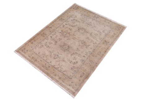 handmade Traditional Kafkaz Lt. Tan Lt. Gold Hand Knotted RECTANGLE 100% WOOL area rug 3x5