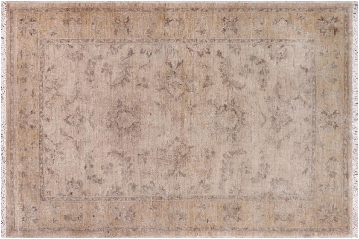 handmade Traditional Kafkaz Lt. Tan Lt. Gold Hand Knotted RECTANGLE 100% WOOL area rug 3x5