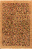 Bohemian Gabbeh Julian Tan/Blue Wool Rug - 3'5'' x 4'9''