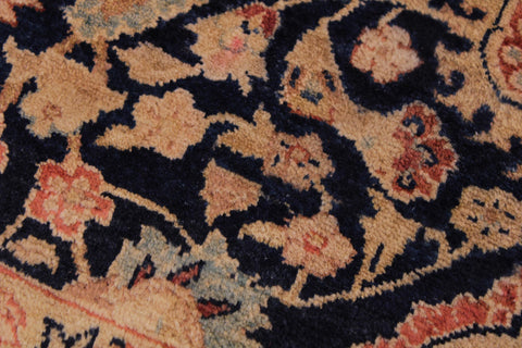 handmade Traditional Kirman Blue Red Hand Knotted RECTANGLE 100% WOOL area rug 9x12