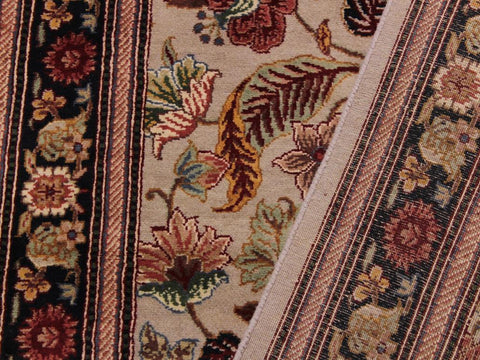 handmade Transitional Gulberg Taupe Black Hand Knotted RUNNER 100% WOOL area rug 3x16