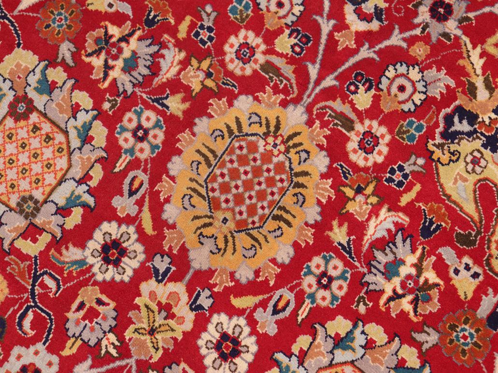 handmade Traditional  Red Blue Hand Knotted RECTANGLE 100% WOOL area rug 8x10