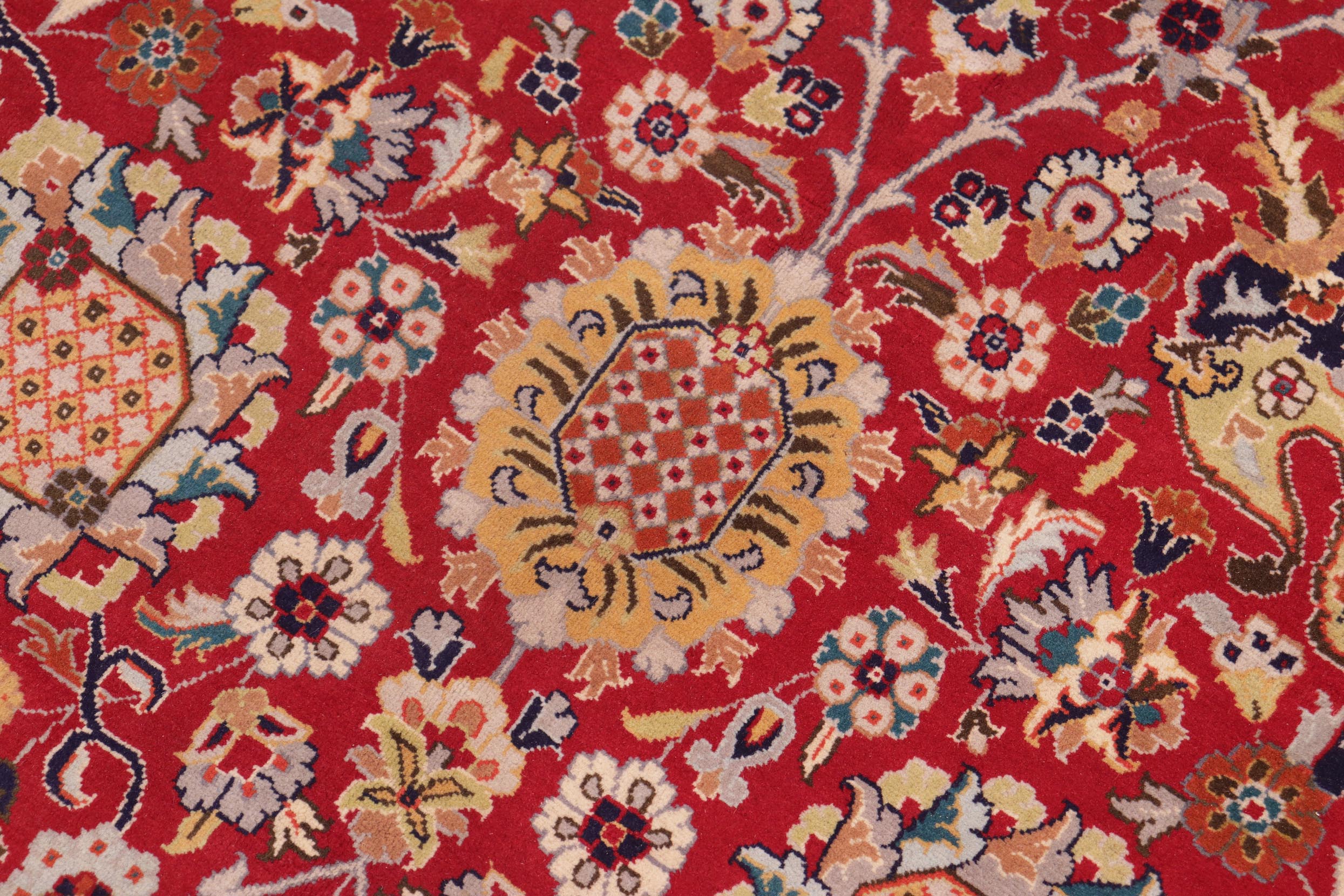 handmade Transitional  Red Blue Hand Knotted RECTANGLE 100% WOOL area rug 8x10