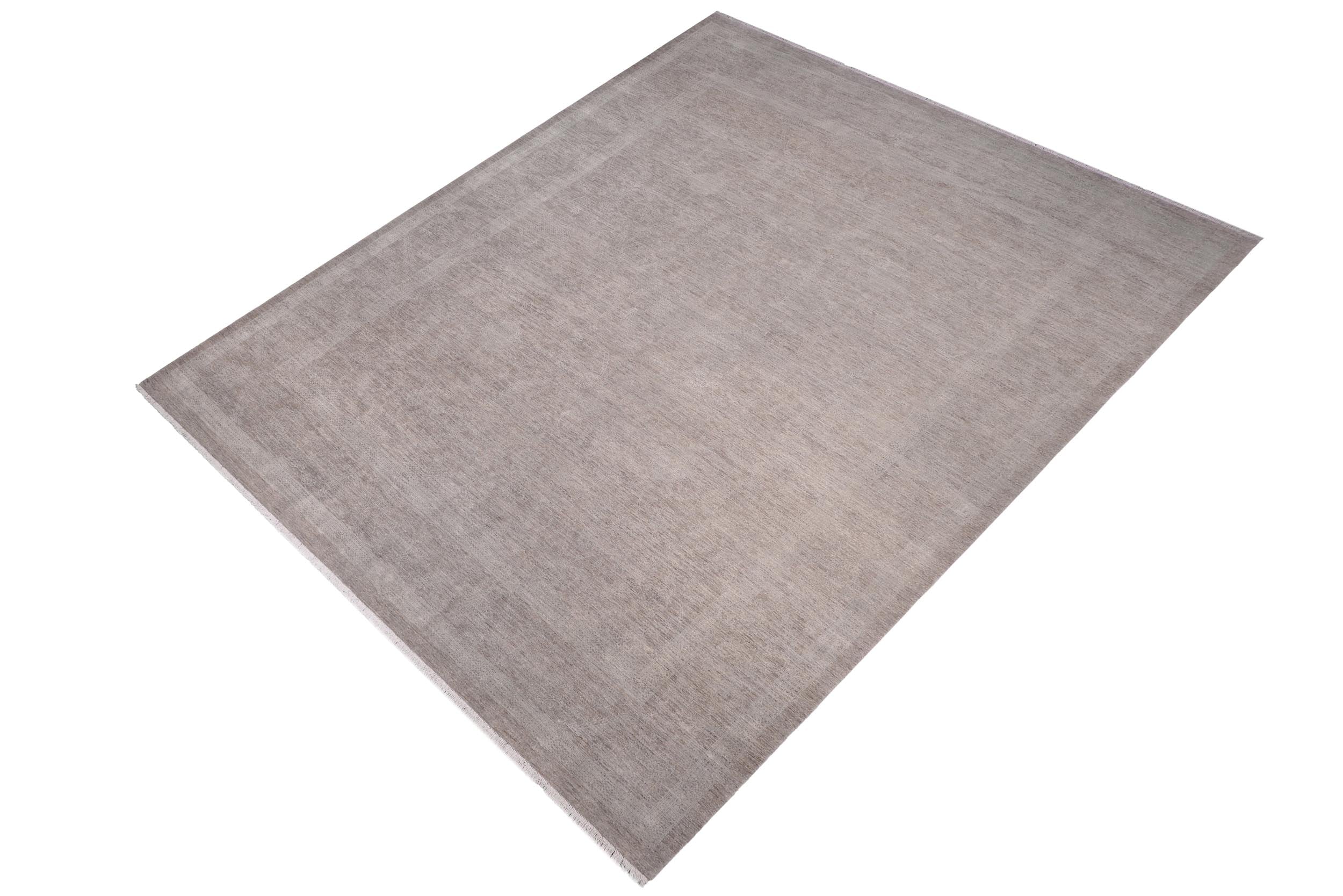 handmade Modern Kafkaz Gray Blue Hand Knotted RECTANGLE 100% WOOL area rug 12' x 15'