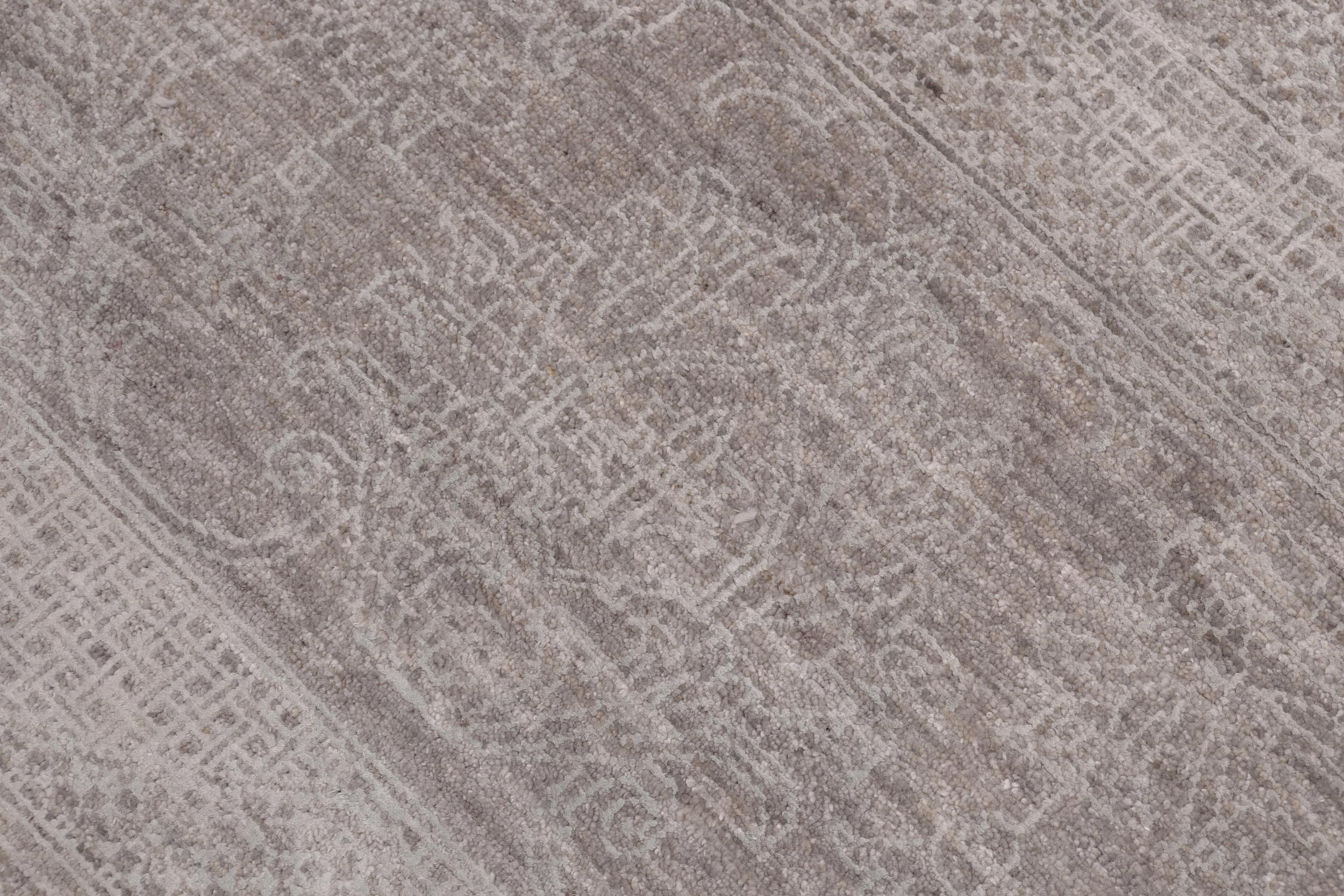 handmade Modern Kafkaz Gray Blue Hand Knotted RECTANGLE 100% WOOL area rug 12' x 15'