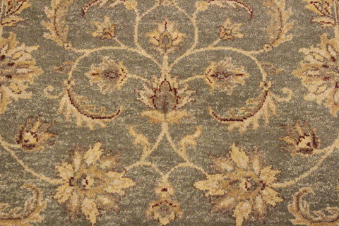 handmade Traditional Kafkaz Lt. Green Tan Hand Knotted RECTANGLE 100% WOOL area rug 4x6