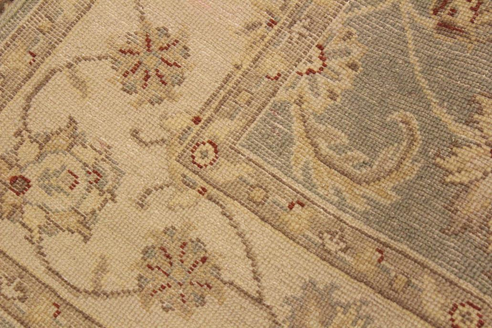 handmade Traditional Oushak Lt. Green Tan Hand Knotted RECTANGLE 100% WOOL area rug 4 x 6