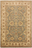 handmade Traditional Oushak Lt. Green Tan Hand Knotted RECTANGLE 100% WOOL area rug 4 x 6