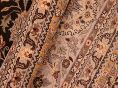 handmade Traditional Regular Brown Gray Hand Knotted RECTANGLE 100% WOOL area rug 8x11