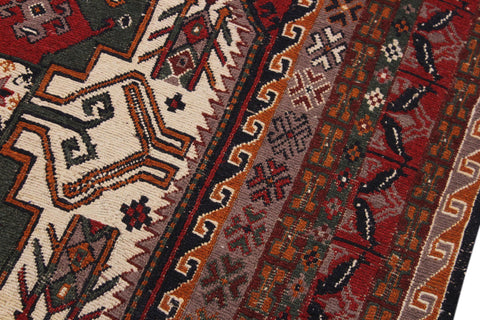 handmade Geometric Soumakh Rust Ivory Hand-Woven RECTANGLE 100% WOOL area rug 6 x 8