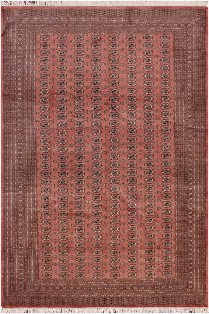 handmade Geometric Bokhara Peach Black Hand Knotted RECTANGLE 100% WOOL area rug 9X12