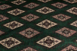 handmade Geometric Bokhara Green Taupe Hand Knotted RECTANGLE 100% WOOL area rug 9 x 12