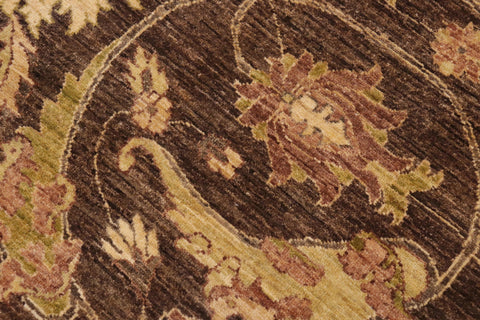 handmade Traditional Kafkaz Brown Beige Hand Knotted RECTANGLE 100% WOOL area rug 9x12