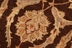 handmade Traditional Kafkaz Brown Beige Hand Knotted RECTANGLE 100% WOOL area rug 9X12