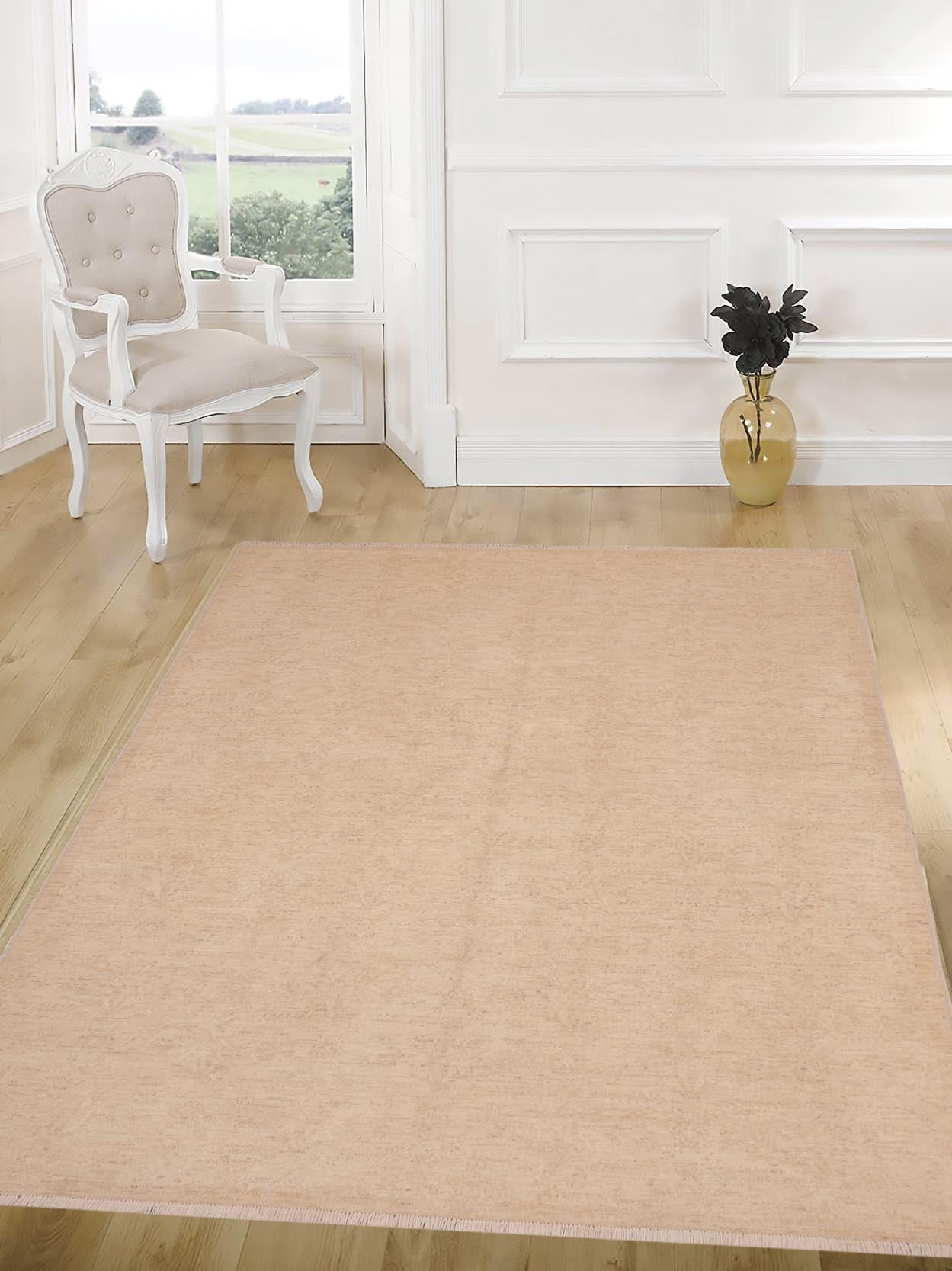 handmade Traditional Kafkaz Tan Brown Hand Knotted RECTANGLE 100% WOOL area rug 6x9