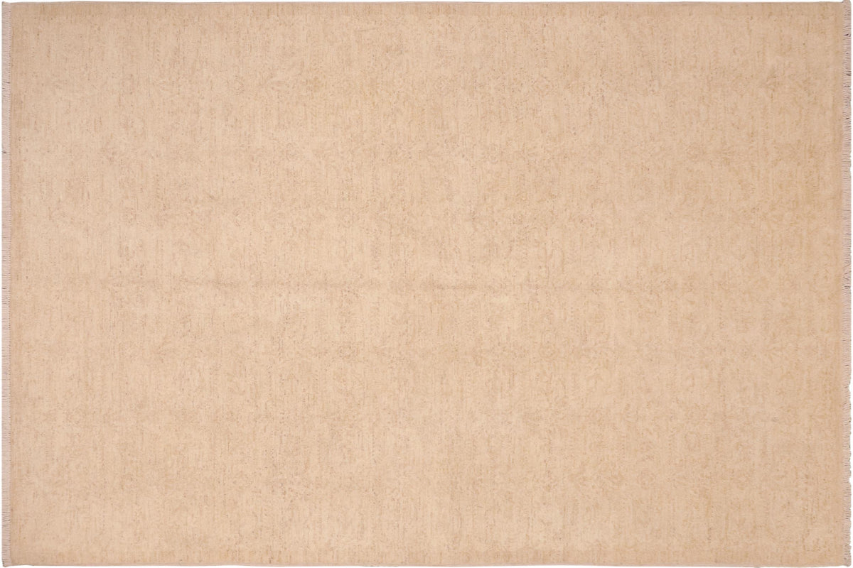 handmade Traditional Kafkaz Tan Brown Hand Knotted RECTANGLE 100% WOOL area rug 6x9