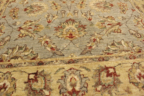 handmade Traditional Kafkaz Blue Gold Hand Knotted RECTANGLE 100% WOOL area rug 4x6
