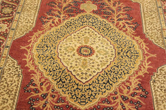 handmade Traditional Design Pink Rust Hand Knotted RECTANGLE 100% WOOL area rug 4'X6'