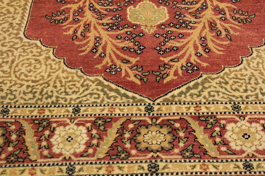 handmade Traditional Design Pink Rust Hand Knotted RECTANGLE 100% WOOL area rug 4'X6'